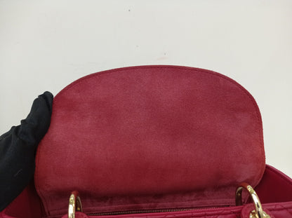 Lady Dior Medium Lamb Burgundy GHW 2020