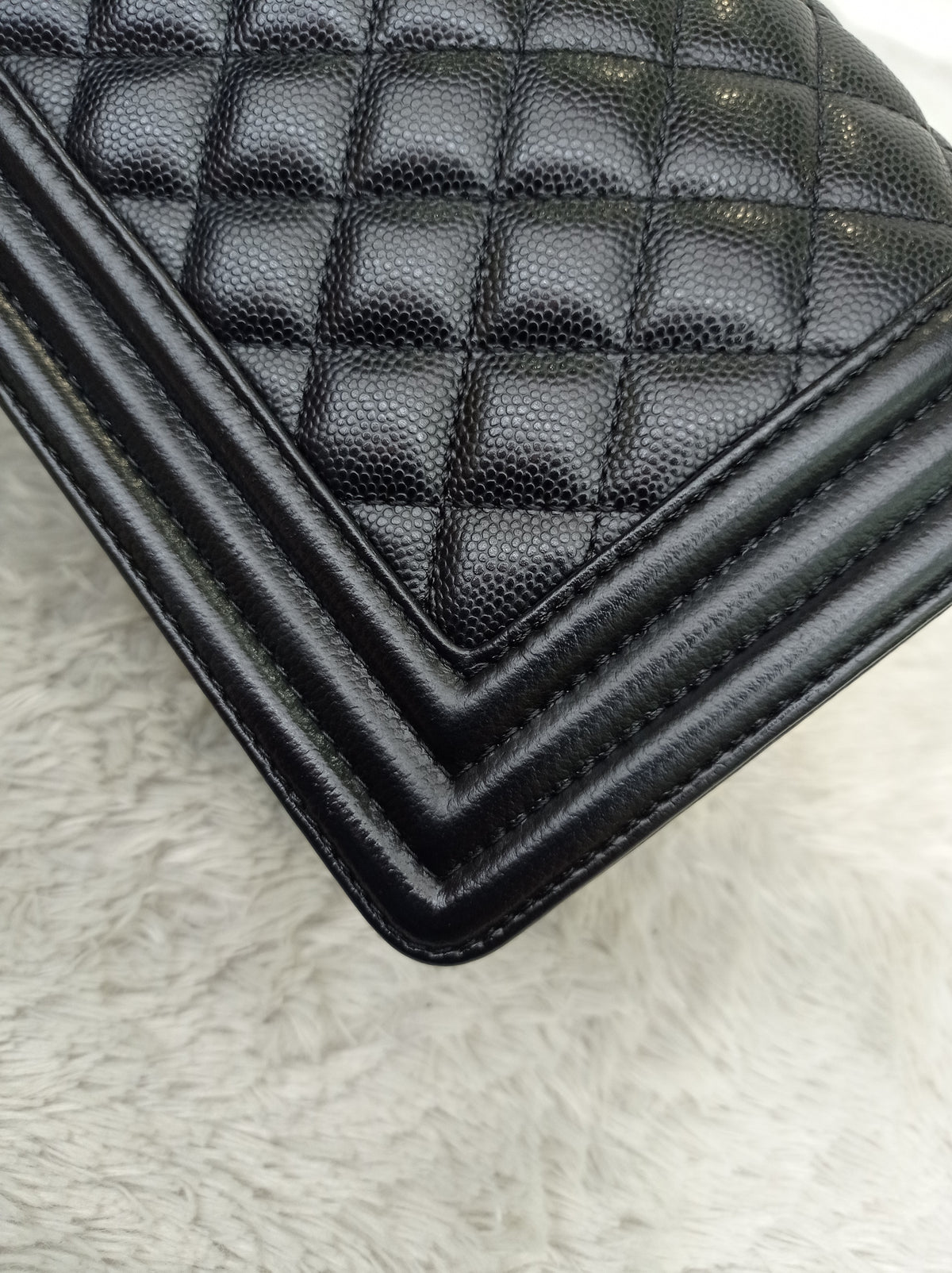 Chanel Boy 20 Caviar Black GHW #28