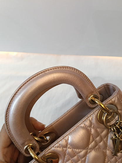Lady Dior Mini Iridescent Lotus GHW 2017