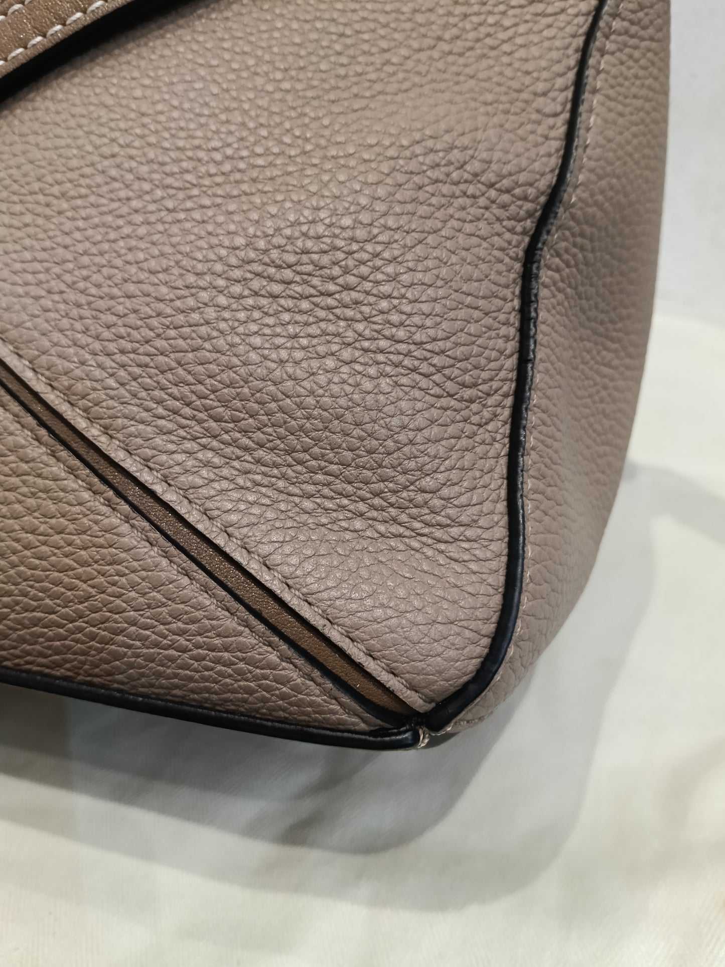 Loewe Puzzle Small Grained Sand Mink GHW 2020