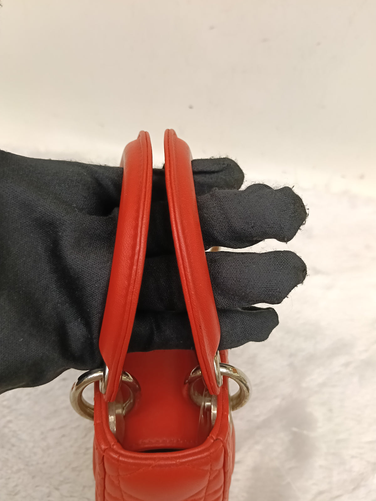 Lady Dior Micro Lamb Red SHW 2017