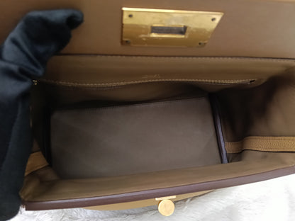 Hermes 2424 29 Togo Biscuit Alezan GHW #Z