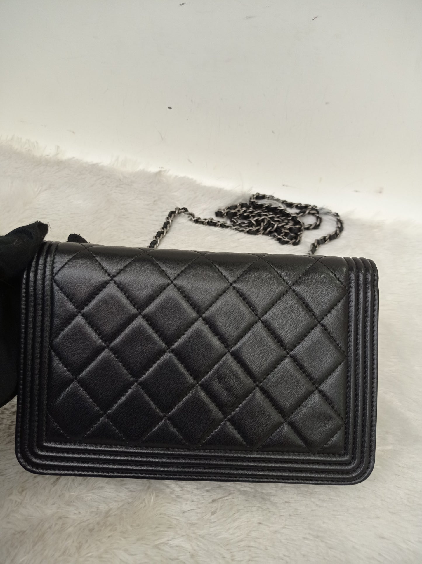 Chanel Boy WOC Lamb Black RHW #20