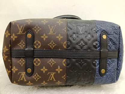 LV Blocks Zipped Tote Monogram Marine Noir 2011