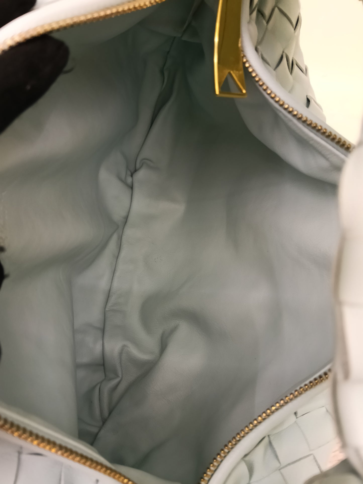 Bottega Veneta Teen Jodie Light Blue GHW