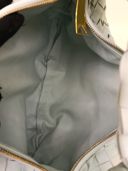 Bottega Veneta Teen Jodie Light Blue GHW