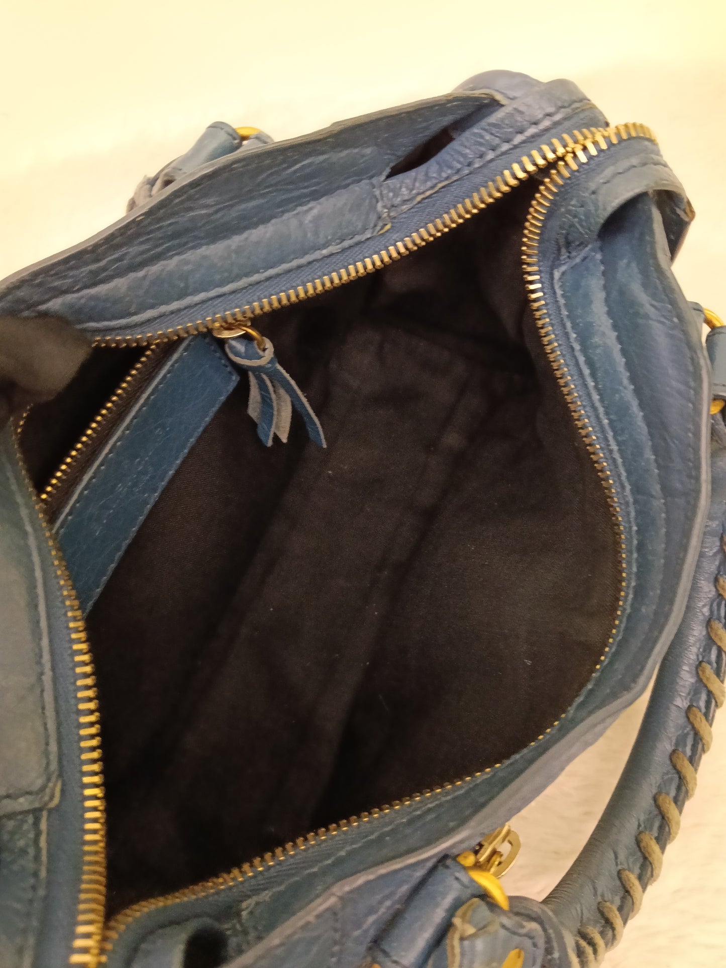 Balenciaga Mini City Edge Blue GHW 2017