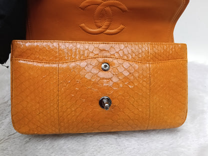 Chanel Medium Exotic Python Orange RHW DF #19
With holo, holo checker, dustbag