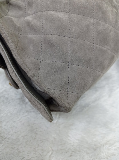 Chanel C25 Small Suede Grey GHW 2025 (CHIP)