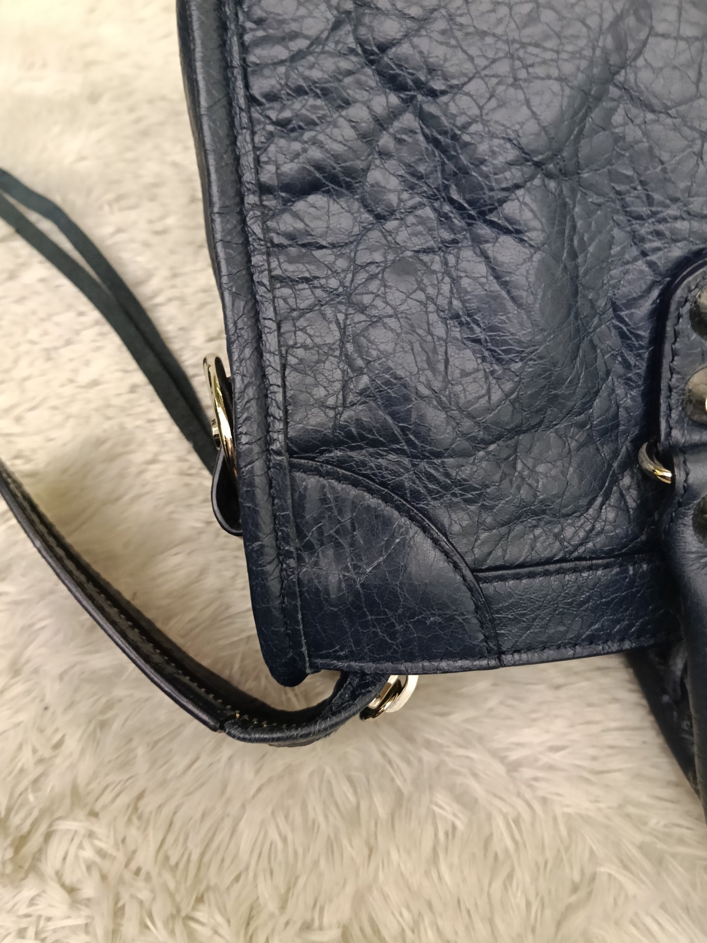 Balenciaga Small City Classic Blue Nuit SHW 2018