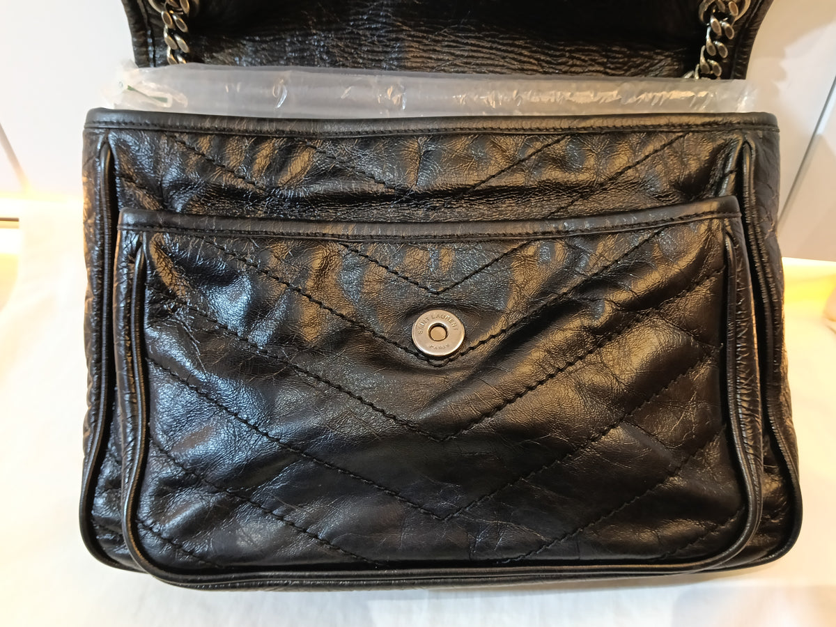 YsL Niki Medium Calfskin Black RHW 2019
