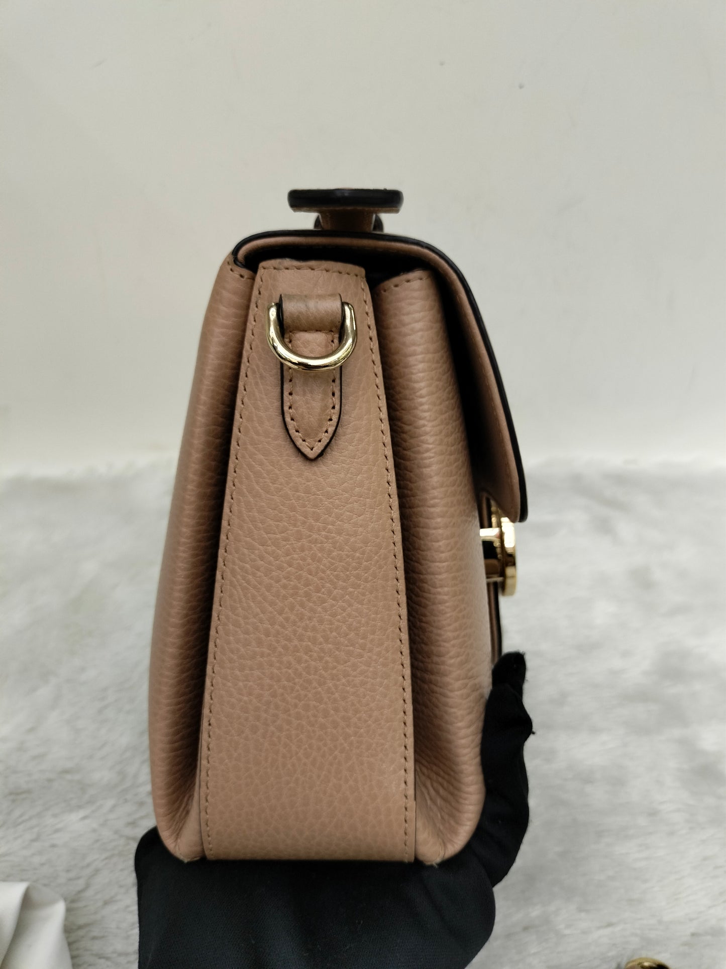 Gucci Interlocking Top Handle Beige GHW