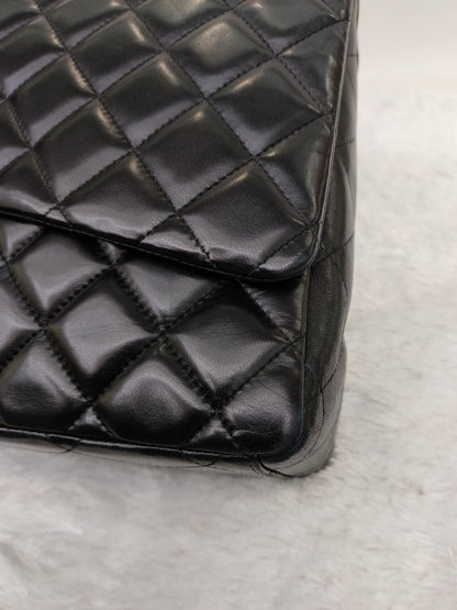 Chanel Maxi Lamb Black SHW SF #13