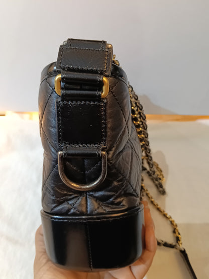 Chanel Gabrielle Small Calfskin Black (CHIP)