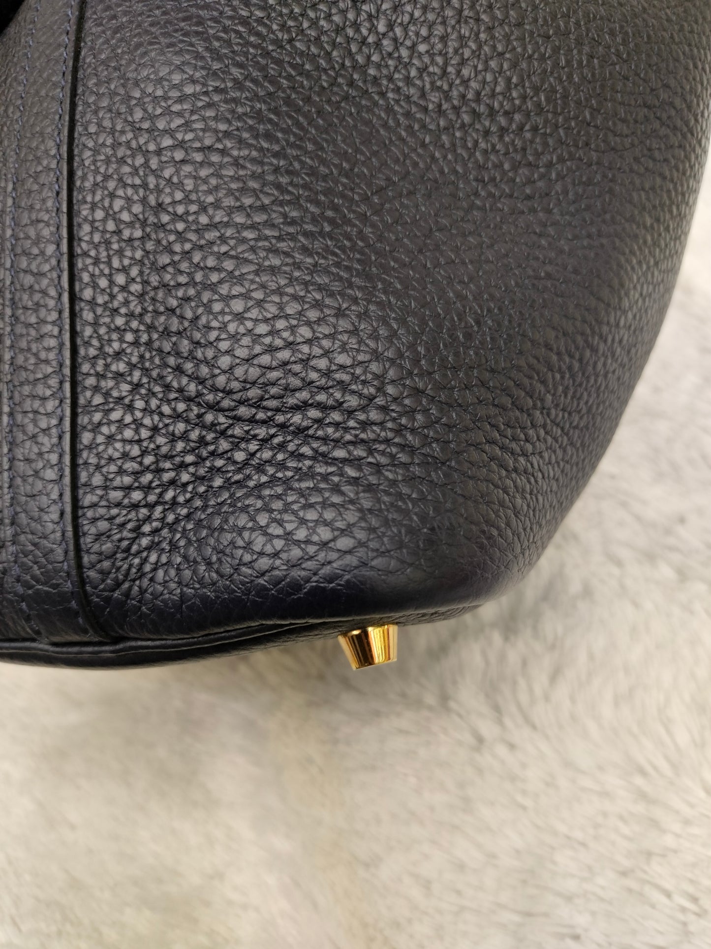 *Neverbeen Used* Picotin Lock 18 Clem Bleu Indigo GHW #Y