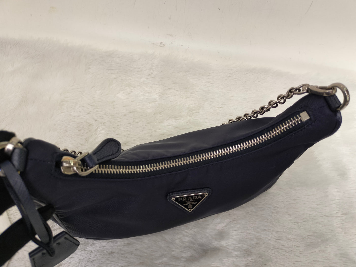 Prada Multi Pochette Re Edition Nylon Navy SHW