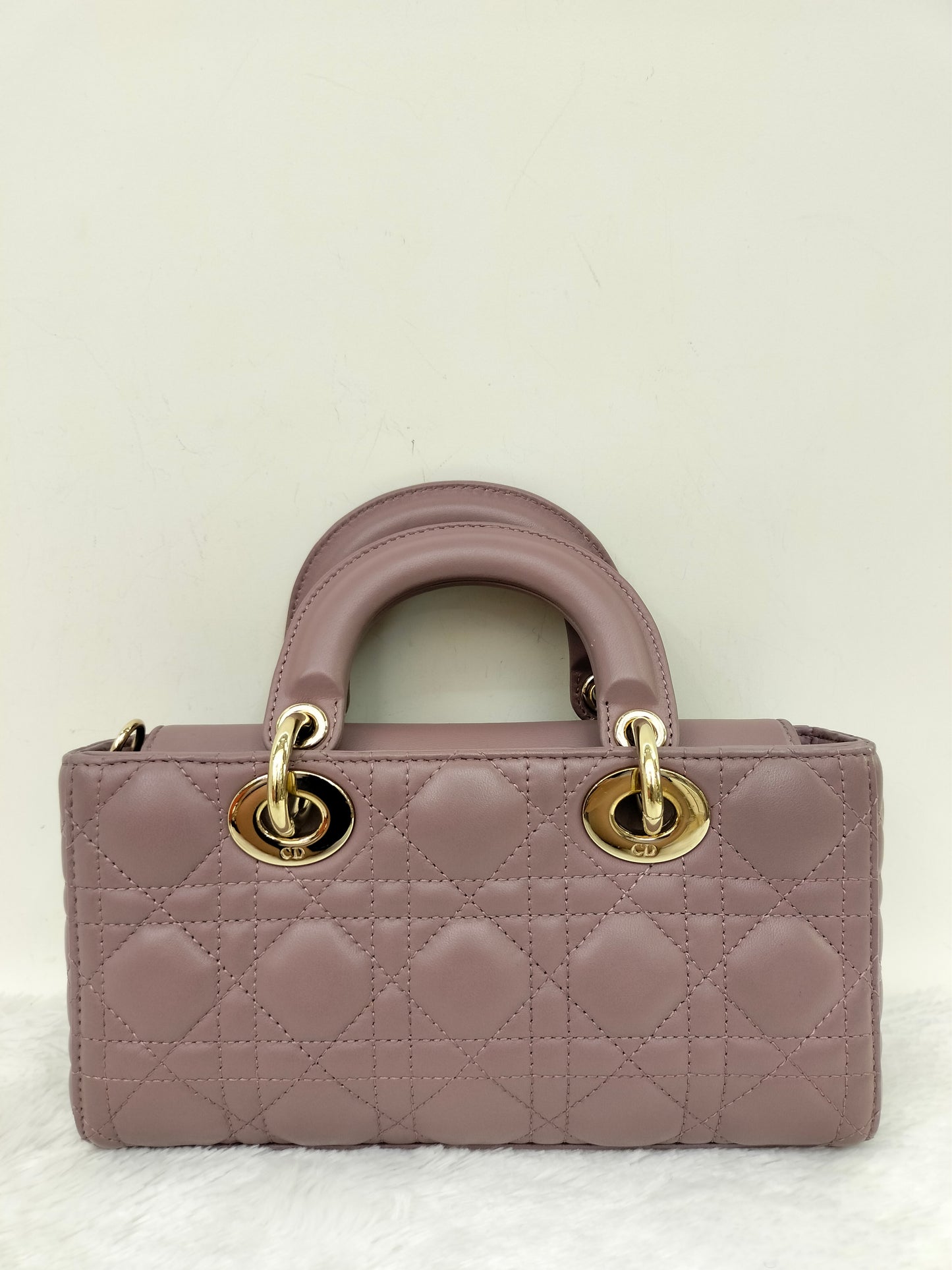 Dior D'joy Small Lamb Peony Pink GHW 2022