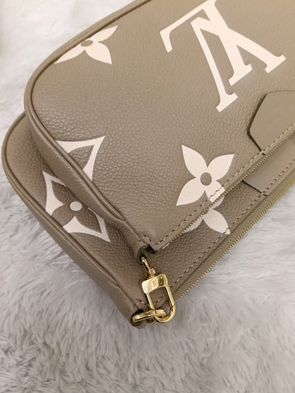LV Multi Pochette Accessories Monogram Empreinte Light Khaki Cream (CHIP)