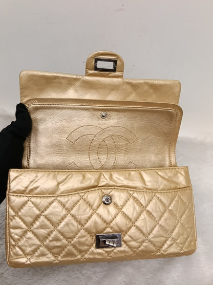 Chanel Reissue 225 Calfskin Gold RHW DF #12