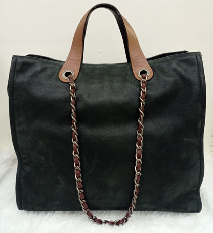 Chanel In The Mix Timeless Shopping Tote Iridescent Calfskin Black RHW #14