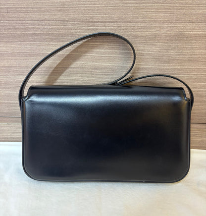 Celine Triomphe Shoulder Calfskin Black GHW 2022