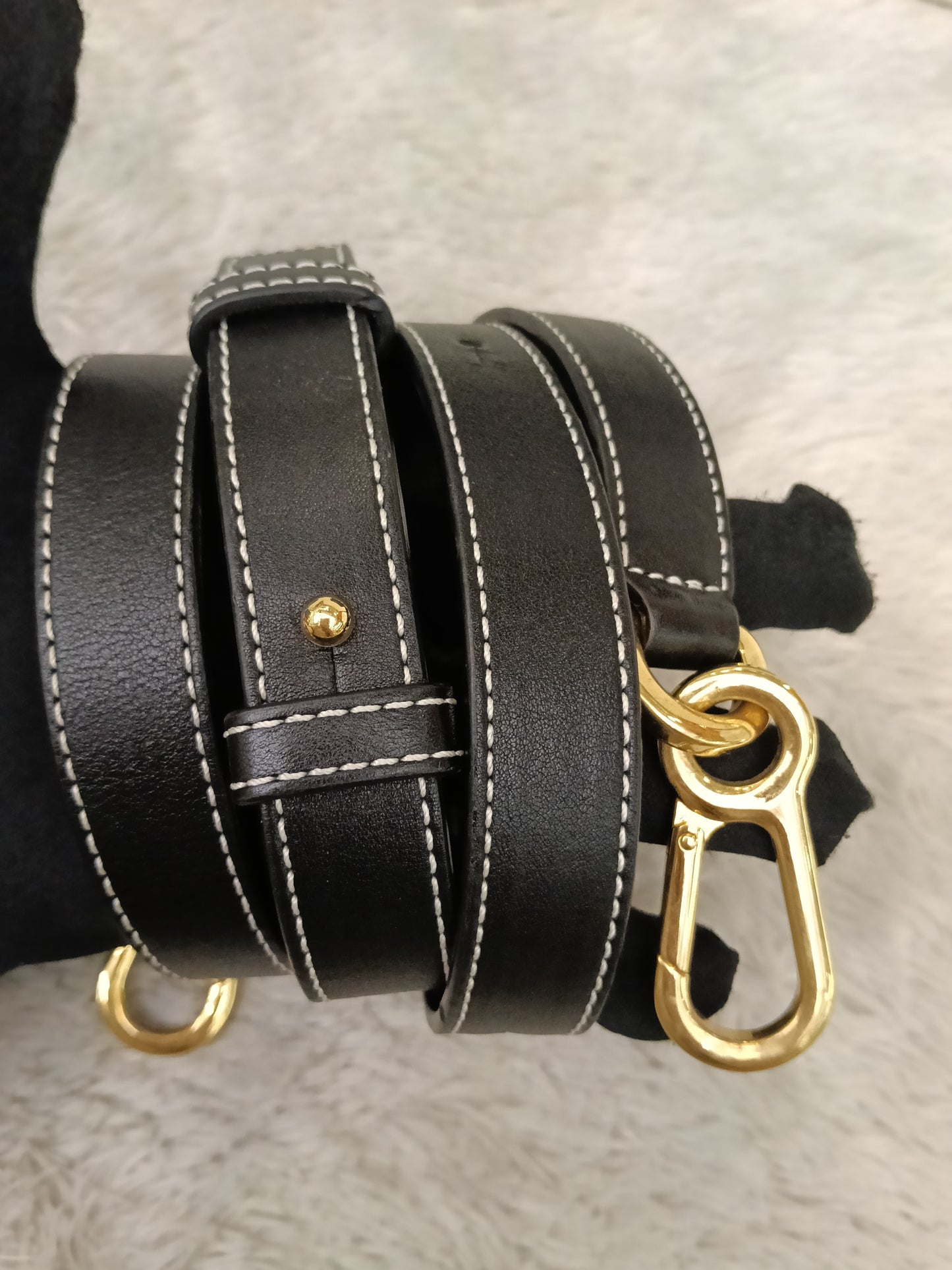 Loewe Puzzle Small Grained Midnight Blue Black GHW 2019