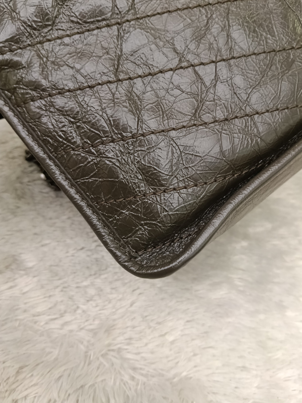 YsL Niki Medium Calfskin Grey RHW 2020