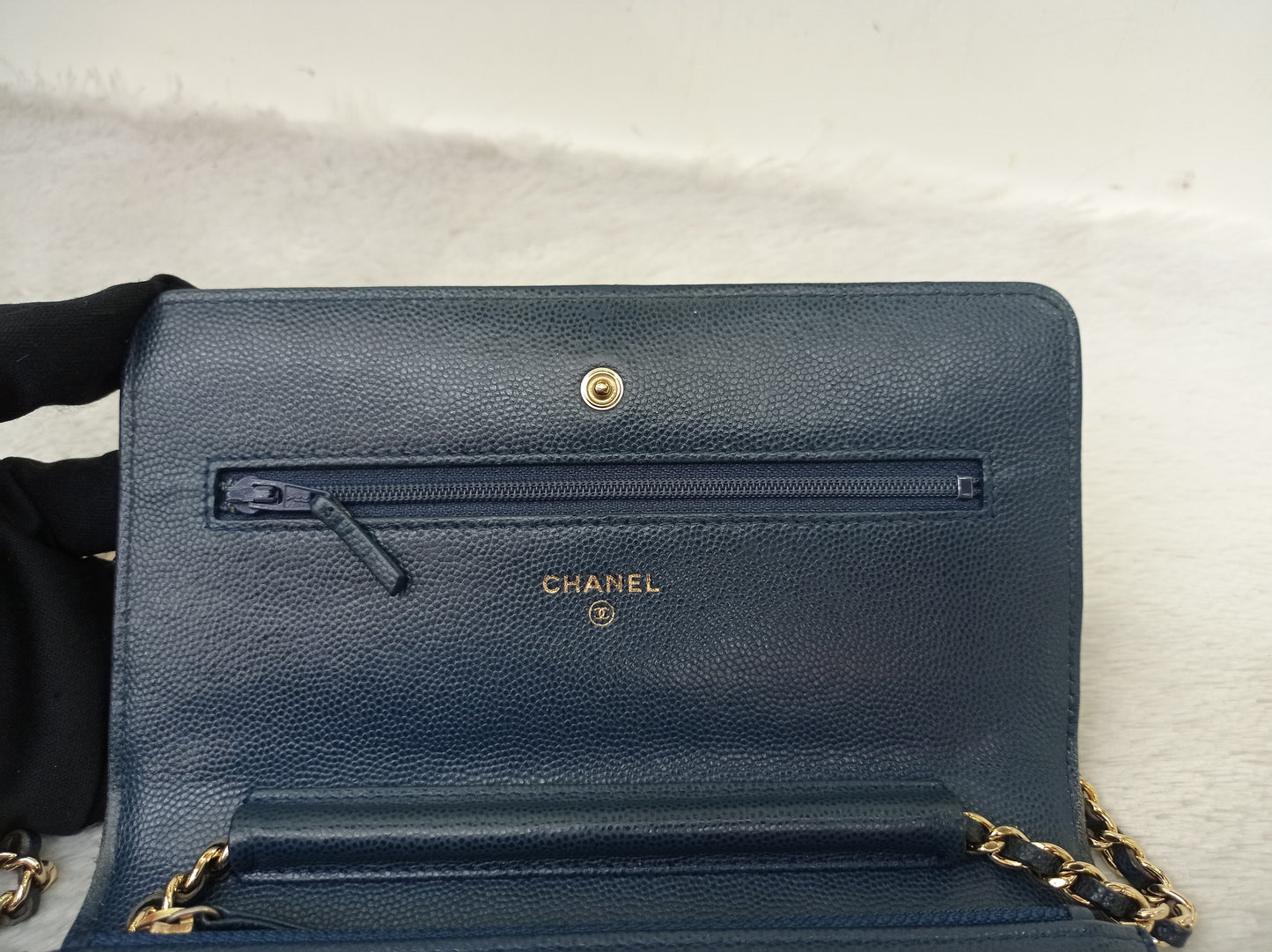Chanel WOC Caviar Navy GHW #22