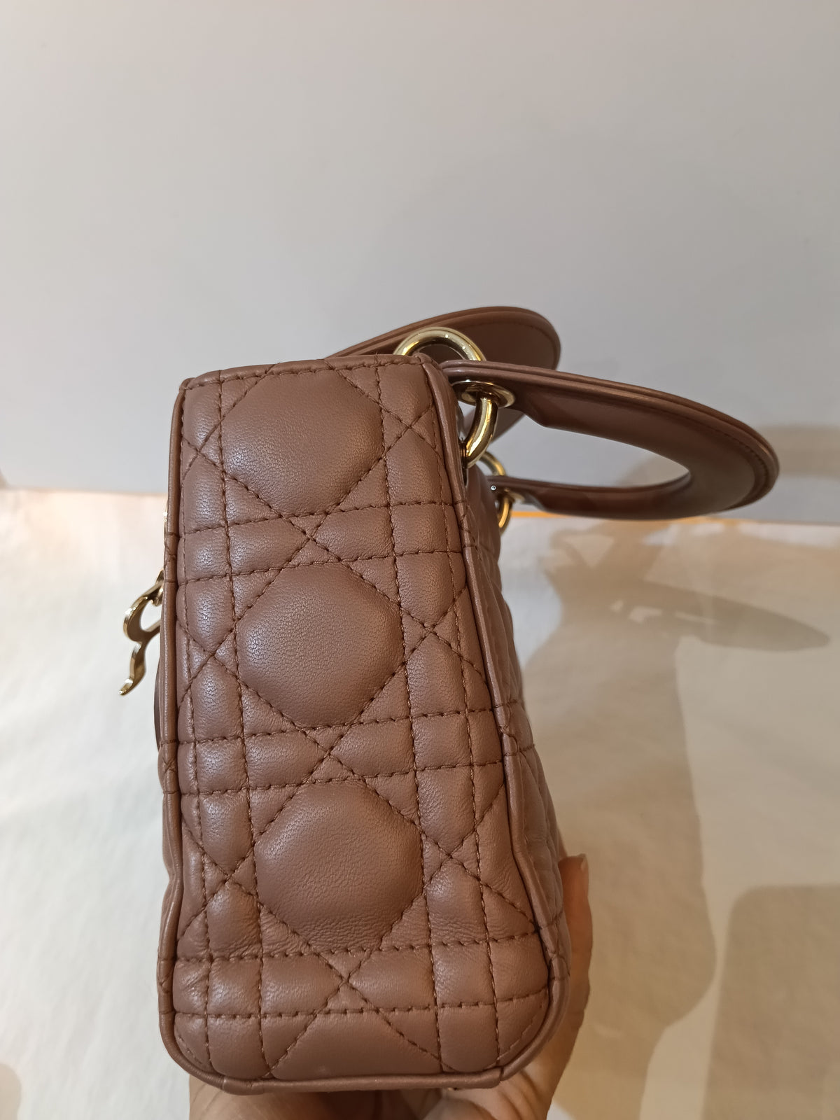 Lady Dior Mini Lamb Fard GHW 2019