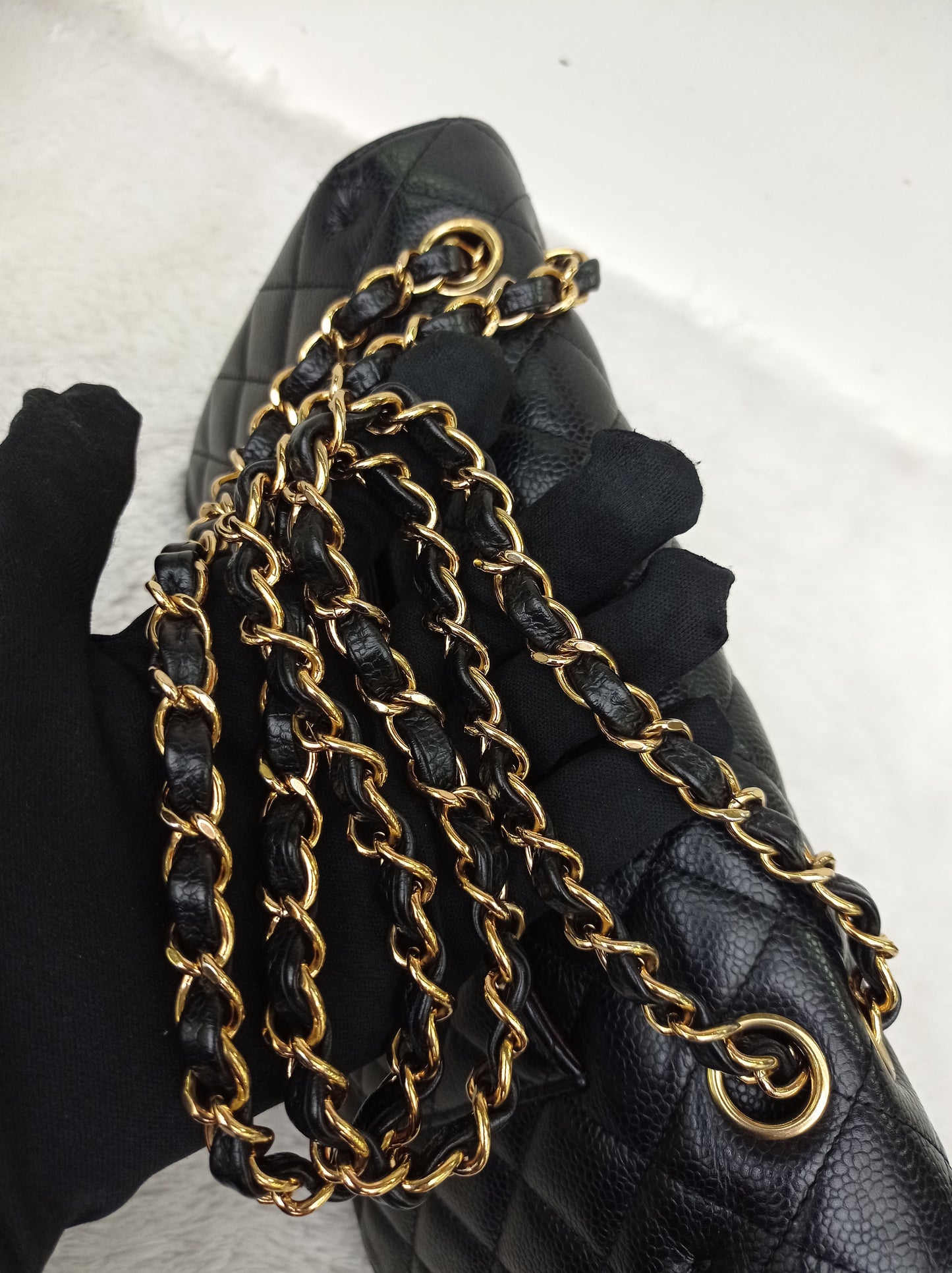 Chanel Medium Caviar Black GHW DF #21