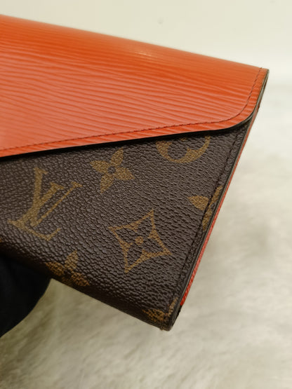 LV Portefeuille Marie Lou Long Wallet Monogram Epi Piment 2014