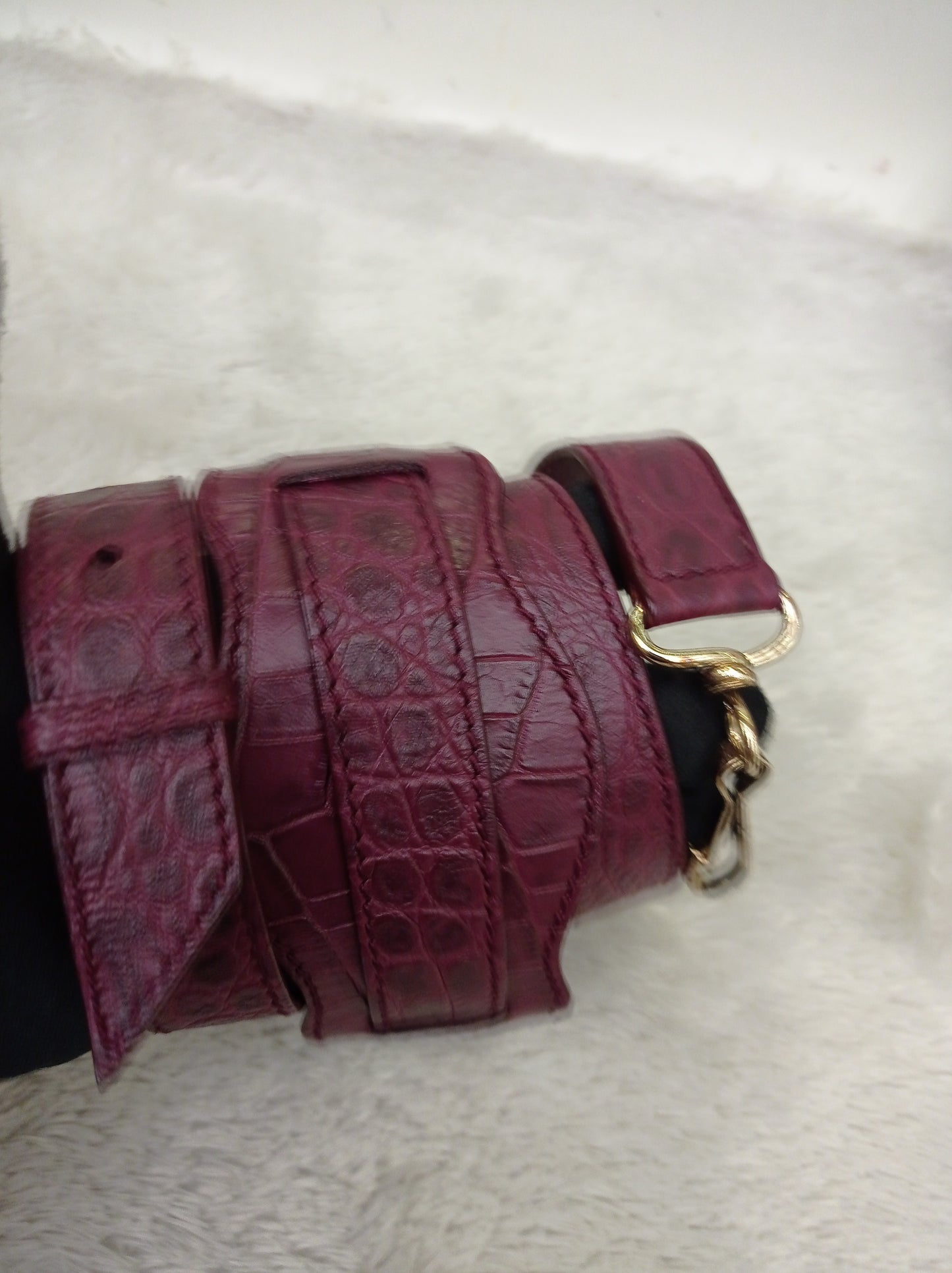 Balenciaga Mini City Giant Croco Burgundy GHW 2016