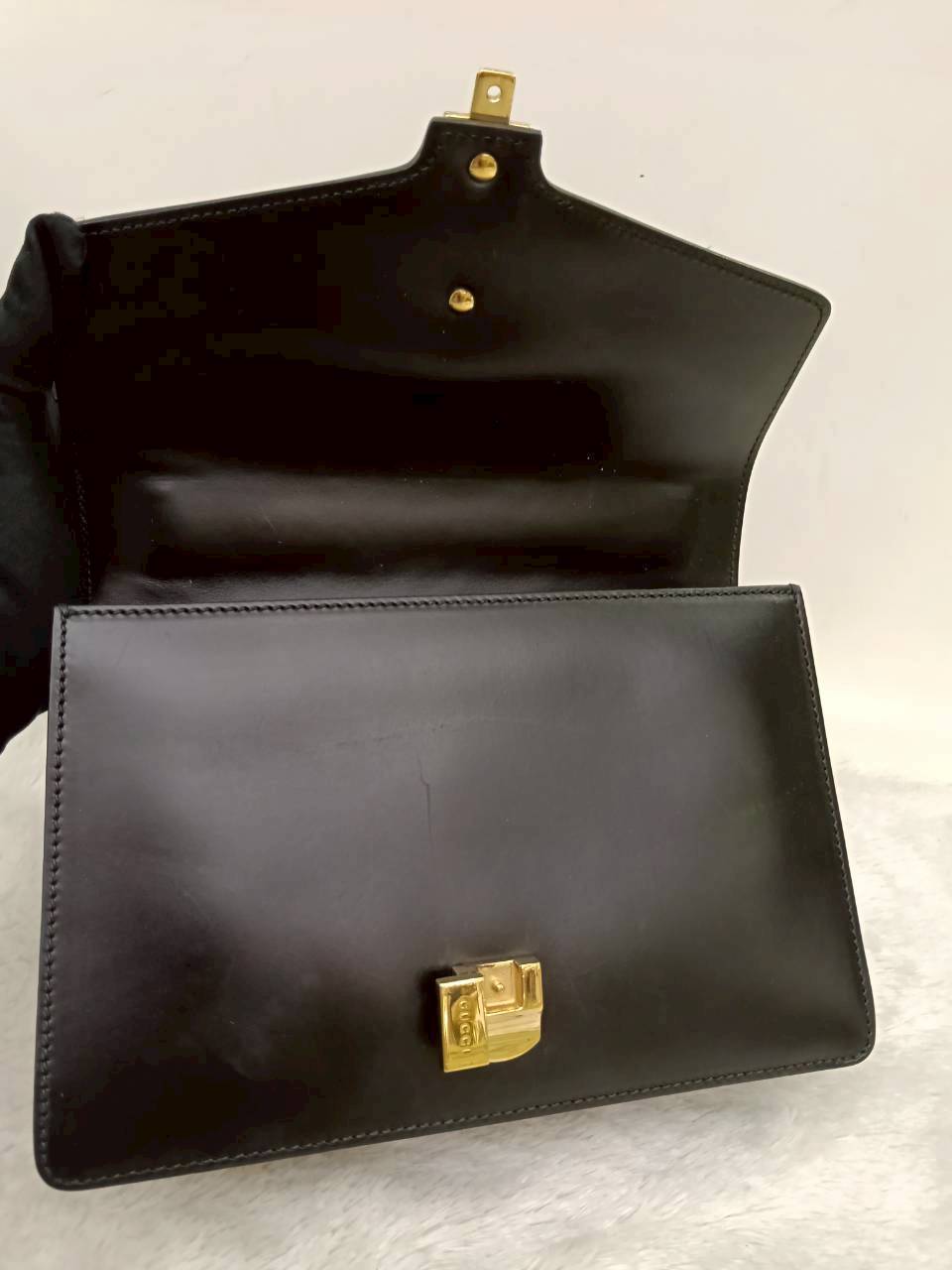 Gucci Sylvie Small Web Calfskin Black GHW