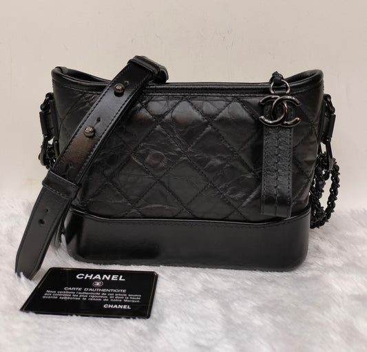 Chanel Gabrielle Small So Black #25