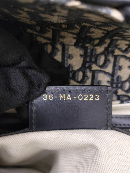 Dior Saddle Medium Oblique Navy GHW 2023