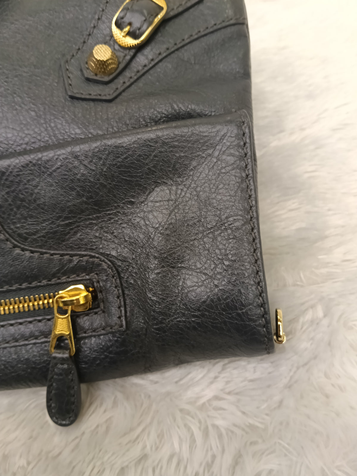 Balenciaga Envelope Clutch Giant Gris GHW 2015