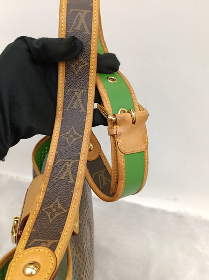 LV Musette Perforated Verde Monogram Green