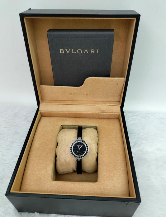 Bvlgari Zero Wrist Watch Black Diamond Bezel