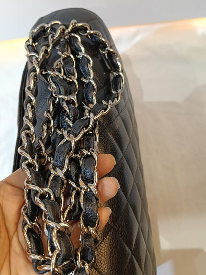 Chanel Jumbo Caviar Black SHW SF #13