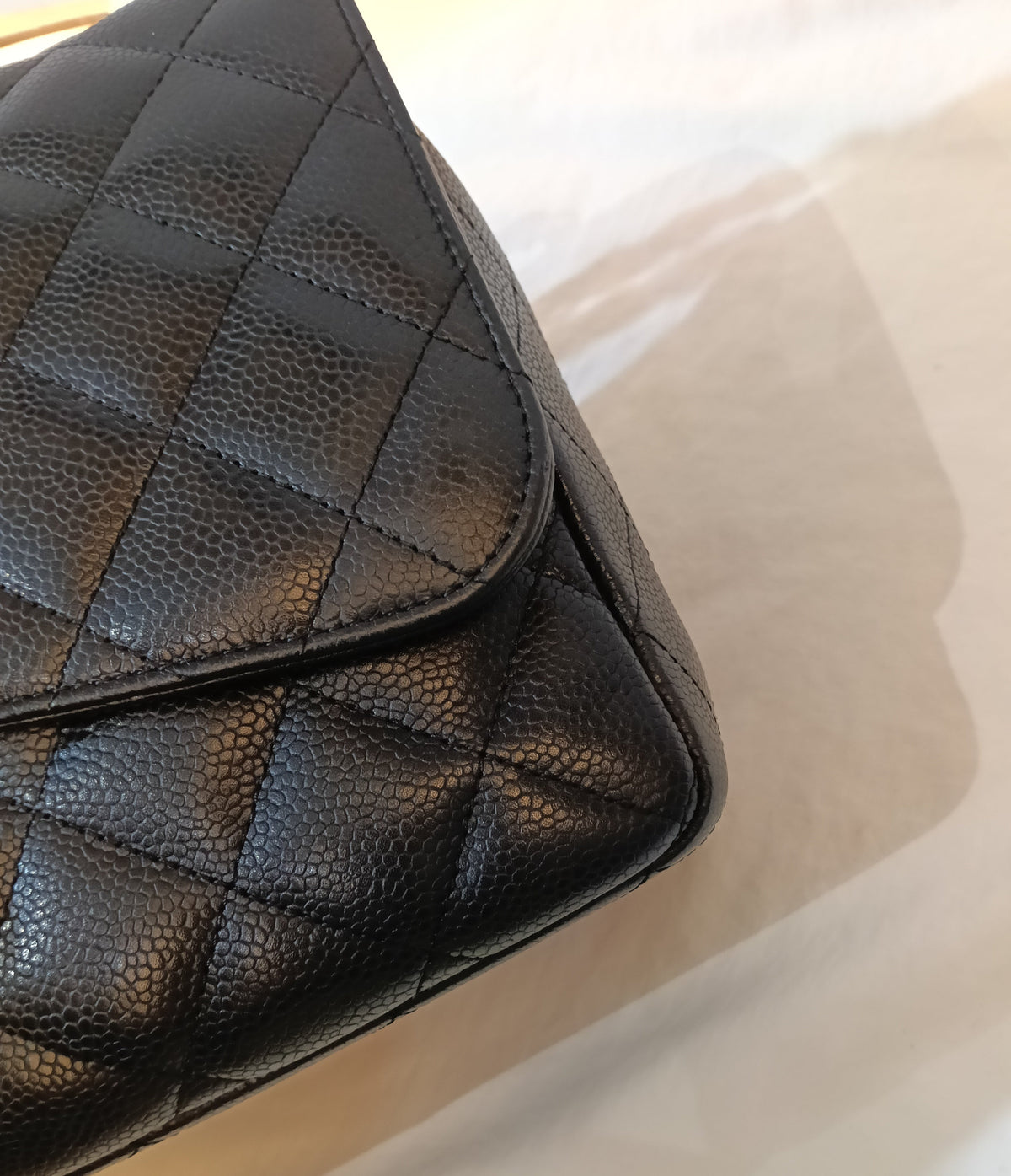 Chanel Jumbo Caviar Black SHW SF #13