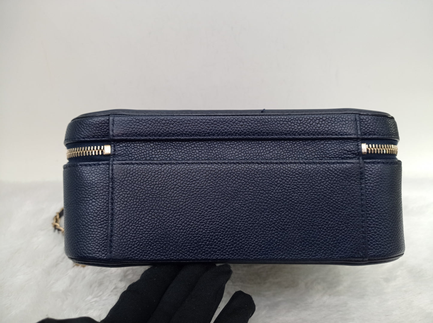 Chanel Filigree Vanity Case Large Caviar Navy GHW #27
