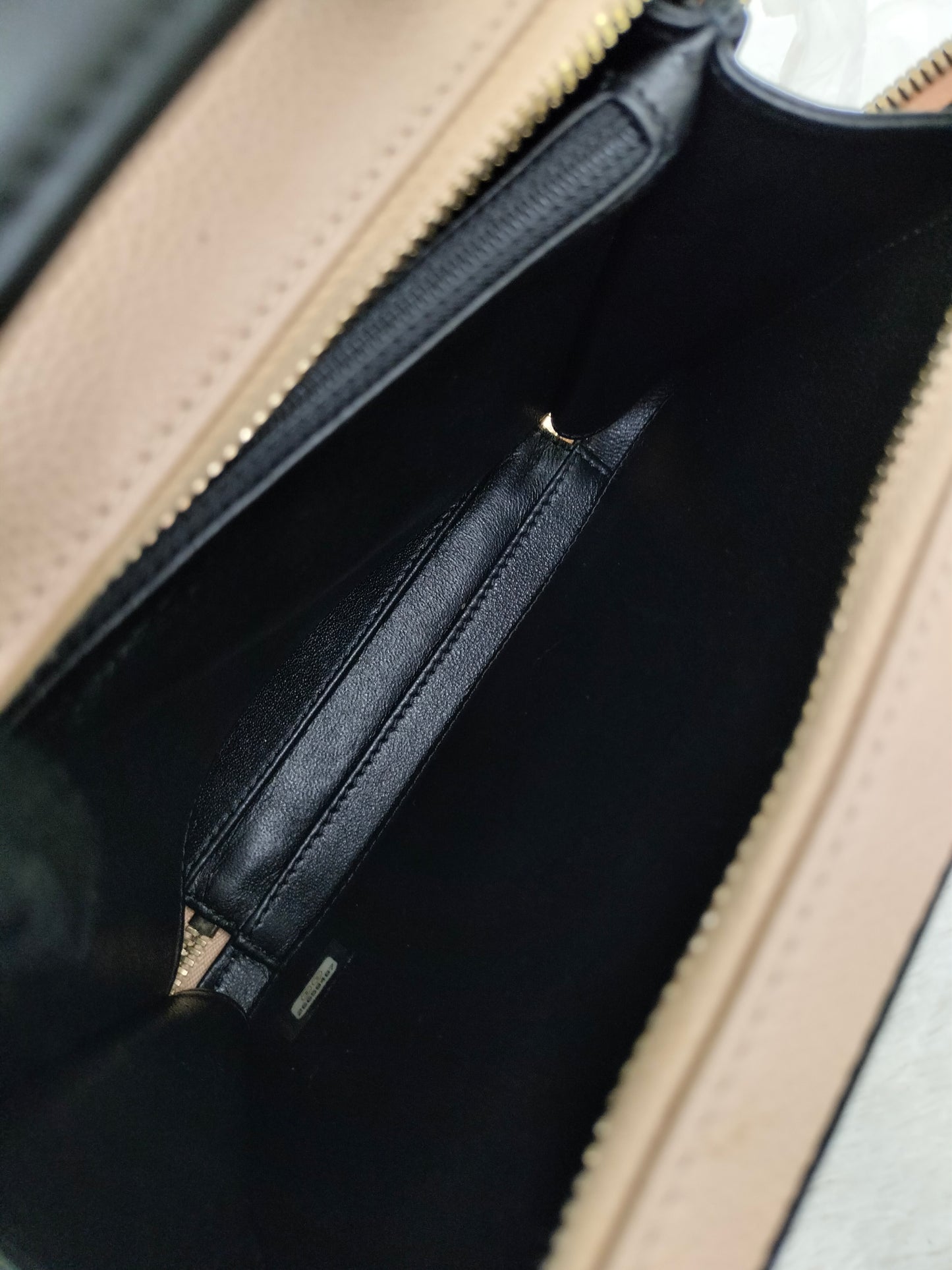 Chanel Filigree Vanity Case Medium Caviar Beige Black GHW #26