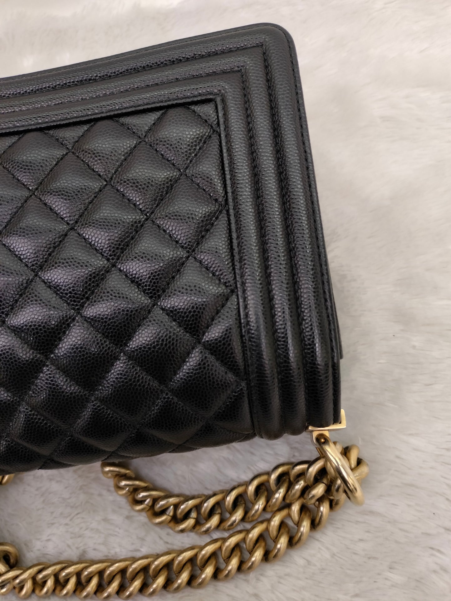 Chanel Boy 25 Caviar Black GHW #27