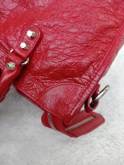 Balenciaga Small City Classic Red SHW