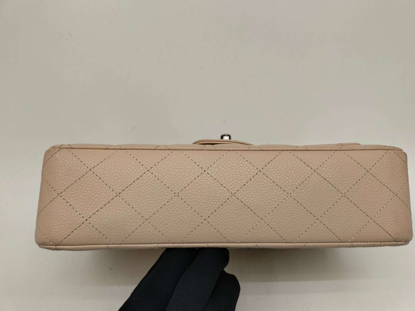 Chanel Medium Caviar Beige SHW DF #13