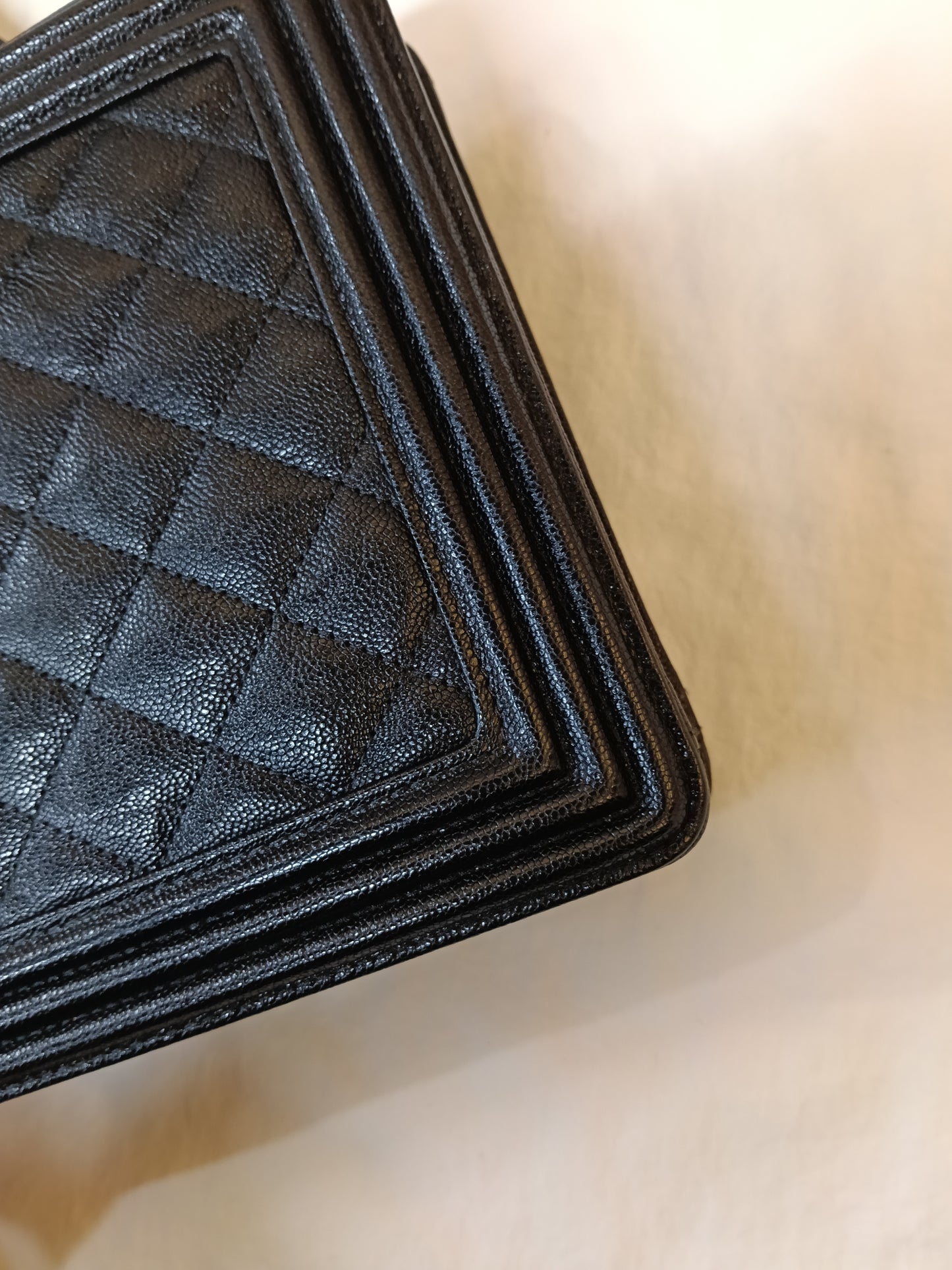 Chanel Boy Vertical Caviar Black GHW #26