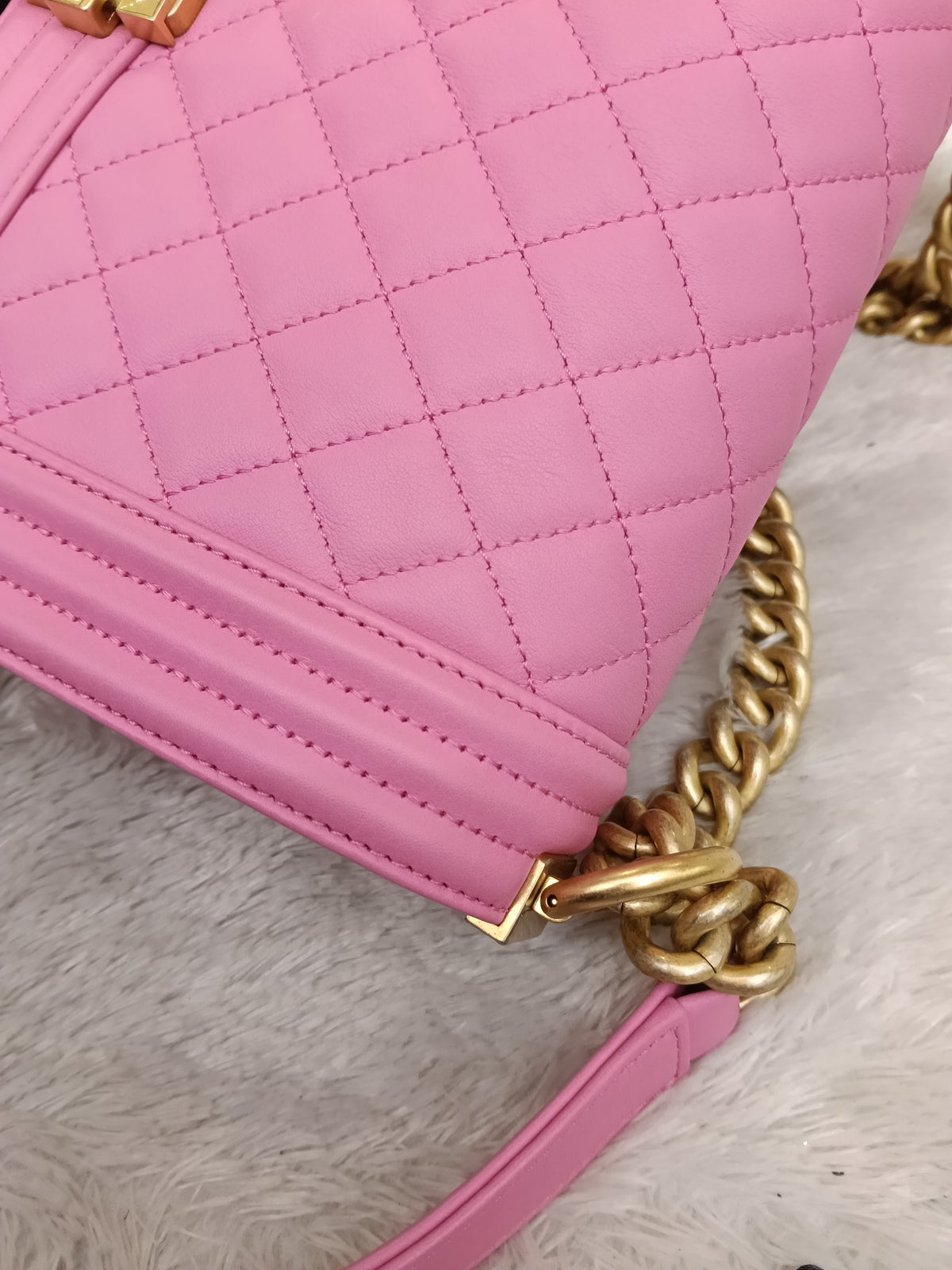 Chanel Boy 25 Lamb Pink GHW #26