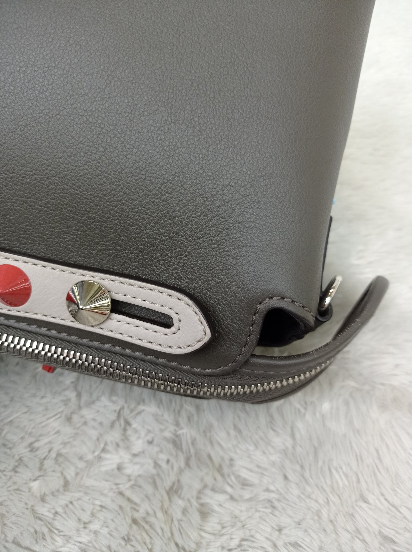 Fendi BTW Medium Monster Eyes Studded Multicolour SHW