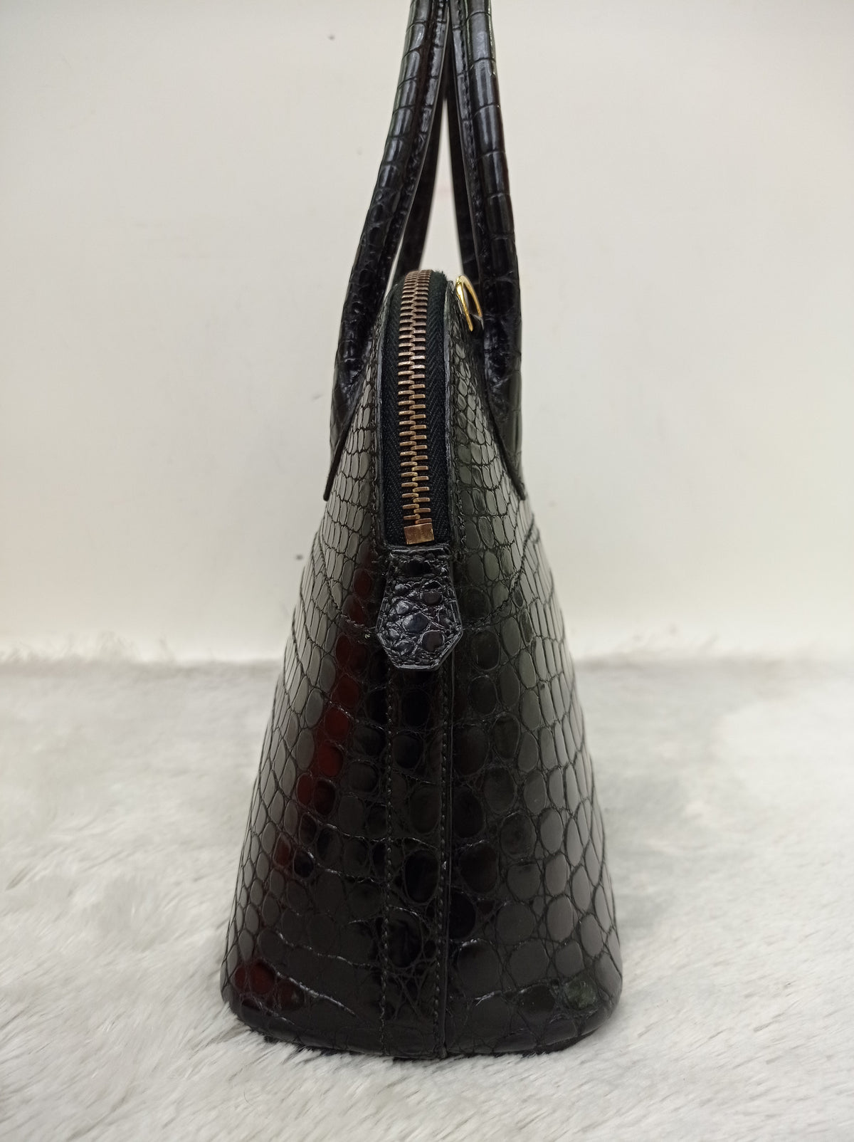 Bolide 27 Croco Porosus Black GHW #W circle