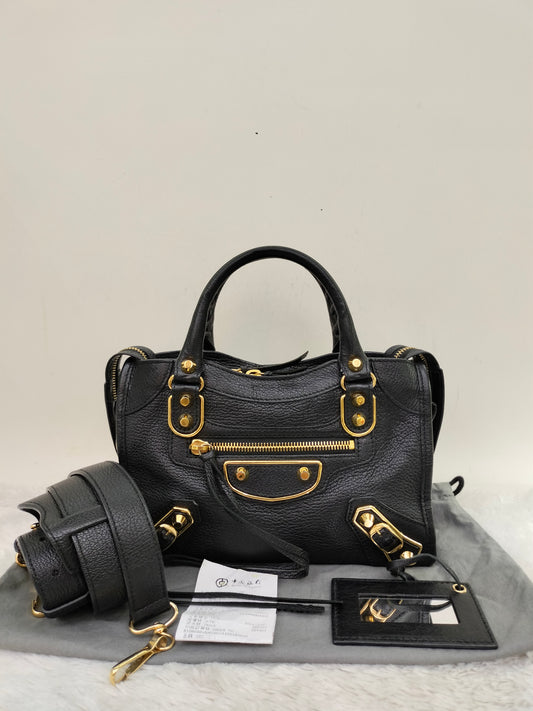Balenciaga Mini City Edge Black GHW 2019